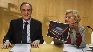 Florentino Pérez y Manuela Carmena.