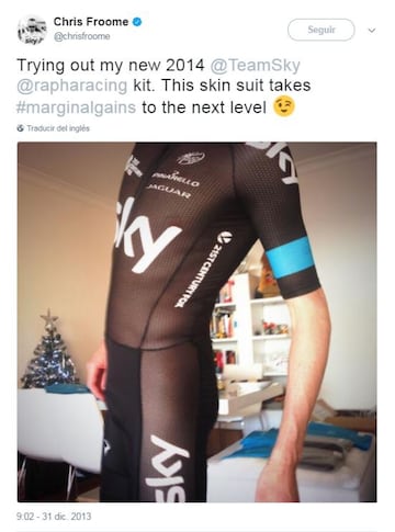 El Sky tambi¨¦n aviv¨® la pol¨¦mica con un maillot casi transparente en 2014. El tejido de la marcha Rapha que usaba el equipo ingl¨¦s en las contrarreloj ayudaba a la refrigeraci¨®n, evaporaci¨®n del sudor y anti-bacterias con la transparencia en el pecho, la espalda y los laterales. El problema lleg¨® cuando Chris Froome sufri¨® fuertes quemaduras en la espalda tras un entrenamiento.