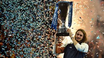 Stefanos Tsitsipas, vigente ganador de las ATP Finals.