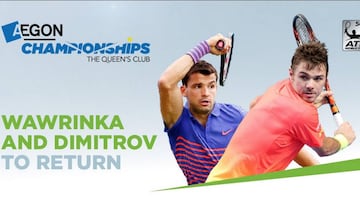 El cartel promocional del anuncio de Dimitrov y Wawrinka.