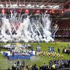 Real Madrid push the boat out in Cardiff - in pictures