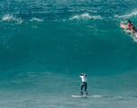 Olas de más de dos metros en el Mundial de Paddle Surf en Gran Canaria