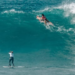 Olas de más de dos metros en el Mundial de Paddle Surf en Gran Canaria