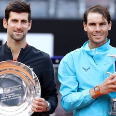 Masters Roma: Así está la lucha entre Djokovic y Nadal por el número 1 ATP