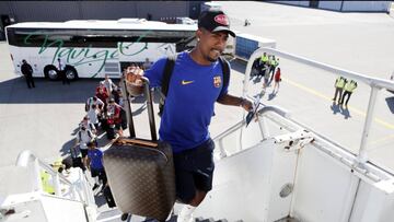 Malcom se estrena con el Barcelona.