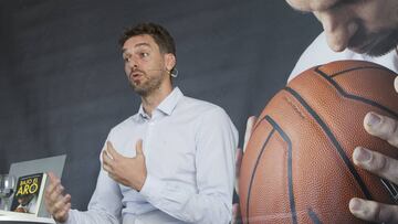 05/09/18 BALONCESTO PRESENTACION REFLEXIONES DE PAU GASOL JUGADOR DE LOS SAN ANTONIO SPURS DE LA NBA DE SU LIBRO BAJO EL ARO