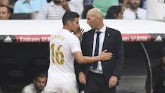 Los cuatro duelos de James para estar en el XI de Zidane