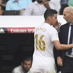 Los cuatro duelos de James para estar en el XI de Zidane