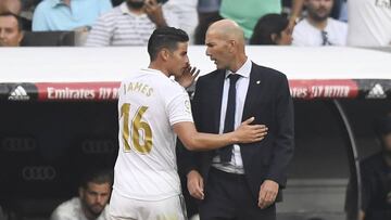 James Rodríguez y su lucha por un puesto en el XI de Zidane