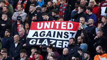 Manchester United fans, against the Glazers.