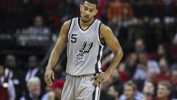 Cory Joseph, uno de los cinco jugadores que ha podido disputar los cinco partido de los Spurs hasta el momento.