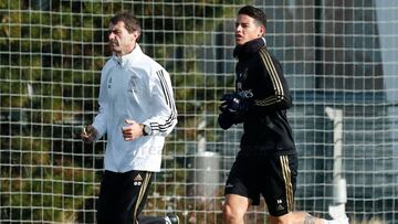 James Rodríguez en sus entrenamientos personalizados