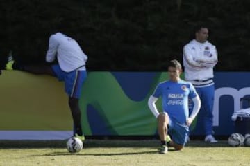 La Selección Colombia realizó su último entrenamiento en la Sede de la Universidad Católica San Carlos de Apoquindo.