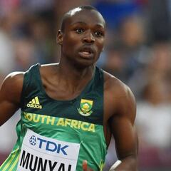Munyai, de 20 años, más rápido que Bolt a su edad: 19.69 en 200