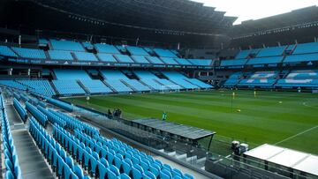 Vista panorámica del Estadio de Balaídos.