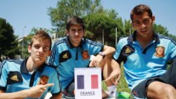 LISTOS. Llorente, Jairo y Jonny podrían jugar esta tarde.