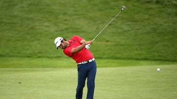 Adrián Otaegui, durante la tercera jornada del Abierto de Francia.
