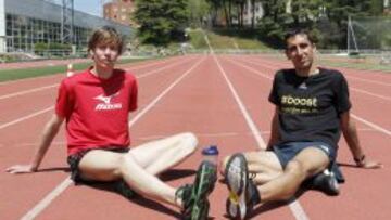 Carsten Schlangen y Arturo Casado, en el INEF de Madrid. 