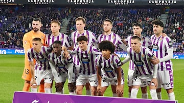 Valladolid 03/01/2026. Jornada 20 de la Liga HYPERMOTION entre el Real Valladolid y el Racing de Santander, con el debut en su primer partido como entrenador Del Real valladolid de Tevenet. Photogenic/Miguel Ángel Santos