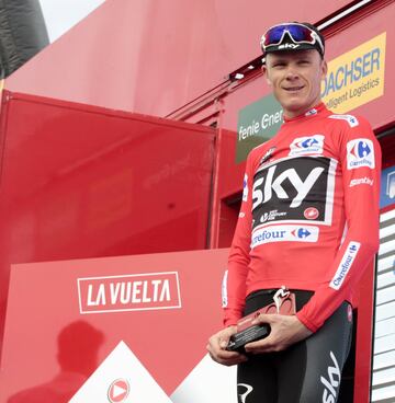 Chris Froome, victoria de etapa y mantiene el maillot de líder de la Vuelta