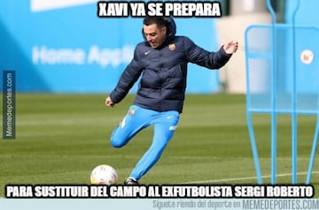 Los memes más divertidos de la vuelta de Dani Alves, Xavi... al Barça