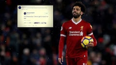 Liverpool's Salah closes Twitter account after cryptic post