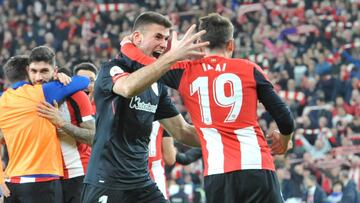 Una Sim&oacute;n con Ibai G&oacute;mez celebrando la victoria ante el Bar&ccedil;a.