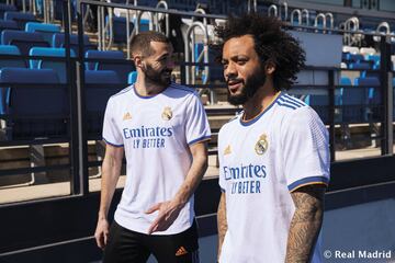 Real Madrid say the design of their new home kit "reflects the spirit and sense of togetherness within the club, along with the fans, under the slogan 'This is grandeza'".