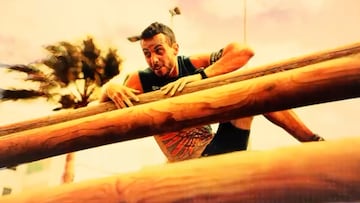 Hombre sorteando un obst¨¢culo en la Bestial Race de La Palma