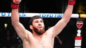 Magomed Ankalaev después de su triunfo ante Johnny Walker en el UFC Vegas 84.