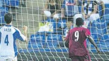 <b>'IN EXTREMIS'. </b>El Recre consiguió el pase a la final del Trofeo Colombino a escasos minutos de la conclusión del encuentro.