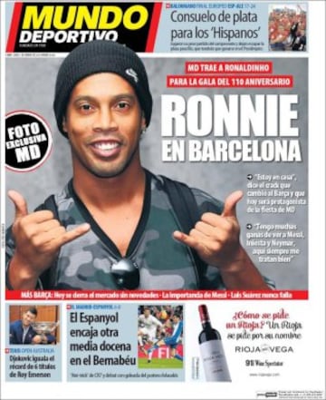 Portadas de la prensa mundial