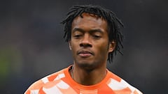 Juan Guillermo Cuadrado en un entrenamiento de Inter.