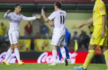Villarreal - Real Madrid. Gareth Bale en su primer partido con los blancos. Cristiano Ronaldo.