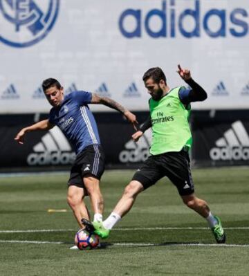 James regresa a los entrenamientos del Real Madrid