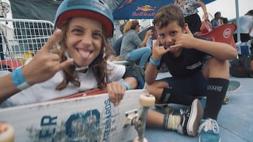 Ni&ntilde;os skaters participan en Mini Ramp de skate en O marisqui&ntilde;o 2019.