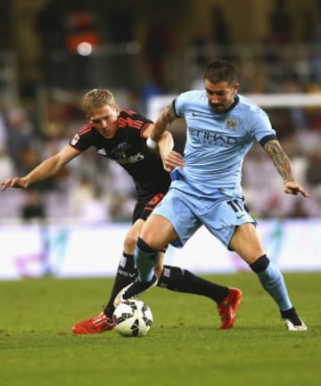 Manchester City se enfrentó a Hamburgo en el Al Ain, de los Emiratos Árabes Unidos.