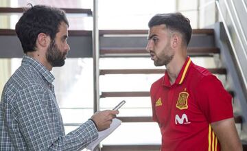 Borja Mayoral, durante la entrevista.