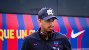 Ronald Araújo durante la pretemporada con el Barcelona.