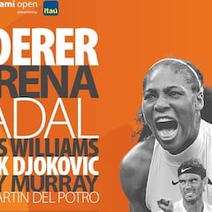 Nadal, Federer, Djokovic... las grandes raquetas irán a Miami