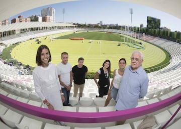 Marta Pérez, Ángel David Rodríguez, Raúl Chapado, Carlota Castrejana, Irene Sánchez y José Luis Albarrán, en Vallehermoso.