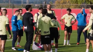 Entrenamiento del Real Mallorca en la Ciudad Deportiva.