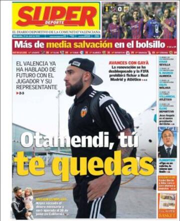 Portadas de la prensa deportiva