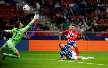 El delantero rojiblanco está desatado. Un golazo y una asistencia a Roro Riquelme fueron el premio a un gran partido del atacante madrileño. Complemento ideal para Griezmann. Morata sigue, junto a su compañero francés, la estela goleadora de Jude Bellingham.