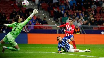 El delantero rojiblanco está desatado. Un golazo y una asistencia a Roro Riquelme fueron el premio a un gran partido del atacante madrileño. Complemento ideal para Griezmann. Morata sigue, junto a su compañero francés, la estela goleadora de Jude Bellingham. 