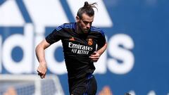 Gareth Bale, en un entrenamiento con el Real Madrid esta pretemporada.