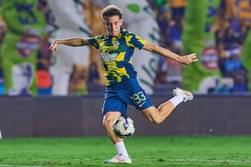  Franco Rossano of America during the 3rd round match between Tigres UANL and America as part of the Liga BBVA MX, Torneo Apertura 2024 at Universitario Stadium on July 17, 2024 in Monterrey, Nuevo Leon, Mexico.