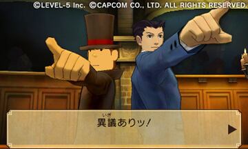 Captura de pantalla - El Profesor Layton vs. Phoenix Wright: Ace Attorney (3DS)