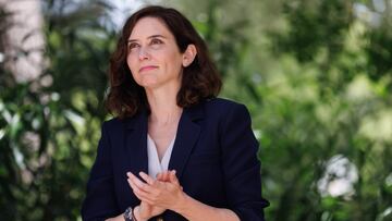 La presidenta de la Comunidad y candidata a la reelección, Isabel Díaz Ayuso, durante un encuentro con afiliados y simpatizantes del PP de Coslada, a 10 de mayo de 2023, en Coslada, Madrid (España). Durante el acto, Ayuso ha apoyado al candidato a la alcaldía del municipio por el PP, Paco Becerra de cara a las elecciones municipales del próximo 28 de mayo.
10 MAYO 2023;MADRID;AYUSO;COSLADA;SIMPATIZANTES
Eduardo Parra / Europa Press
10/05/2023