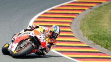 Dani Pedrosa partir&aacute; ma&ntilde;ana en segunda posici&oacute;n en Sachsenring.